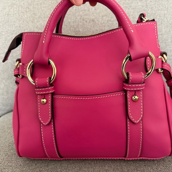 Dooney & Bourke Penrose Pocket Satchel Fuchsia - Picture 2 of 9